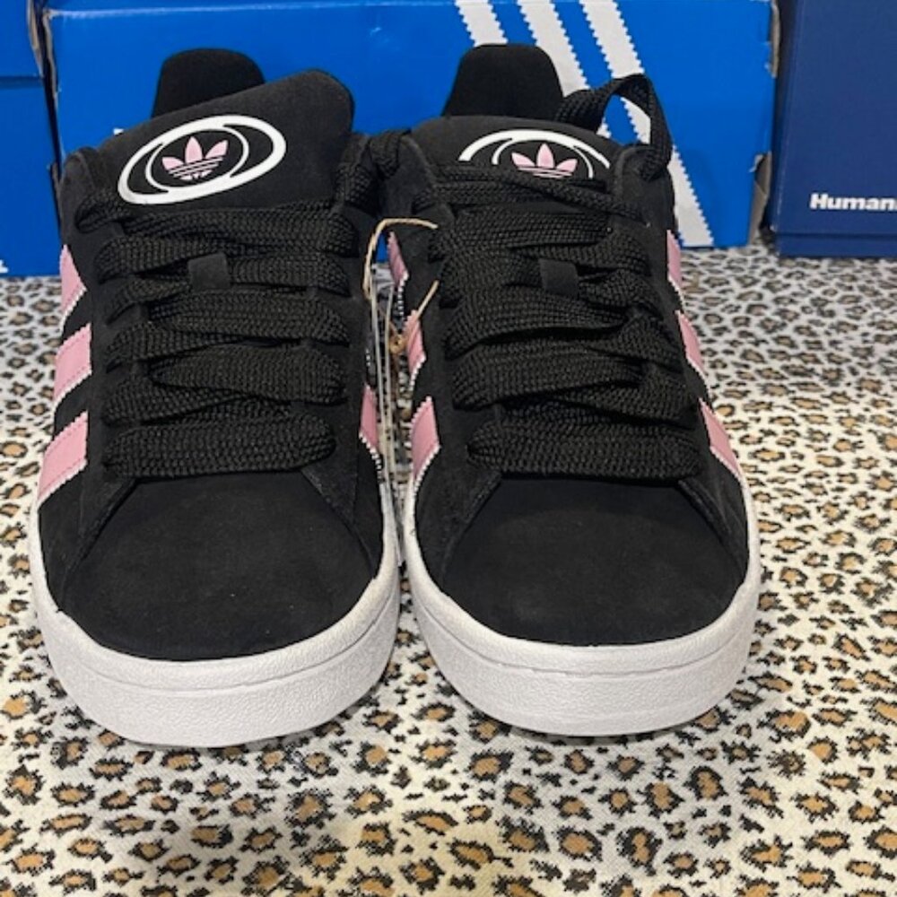 NEW Adidas ORIGINALS CAMPUS 00s Women's Shoes BLK WHITE PINK US Size 8 Authentic - Picture 6 of 7